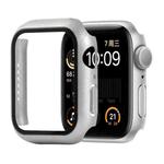 Shockproof PC+Tempered Glass Protective Case with Packed Carton For Apple Watch Series 6 & SE & 5 & 4 44mm(Silver)