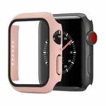 Shockproof PC+Tempered Glass Protective Case with Packed Carton For Apple Watch Series 3 & 2 & 1 42mm(Pink)