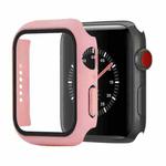 Shockproof PC+Tempered Glass Protective Case with Packed Carton For Apple Watch Series 3 & 2 & 1 42mm(Red Pink)