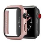 Shockproof PC+Tempered Glass Protective Case with Packed Carton For Apple Watch Series 3 & 2 & 1 42mm(Rose Gold)