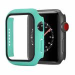 Shockproof PC+Tempered Glass Protective Case with Packed Carton For Apple Watch Series 3 & 2 & 1 42mm(Light Green)