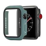 Shockproof PC+Tempered Glass Protective Case with Packed Carton For Apple Watch Series 3 & 2 & 1 42mm(Official Green)