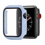Shockproof PC+Tempered Glass Protective Case with Packed Carton For Apple Watch Series 3 & 2 & 1 42mm(Ice Sea Blue)