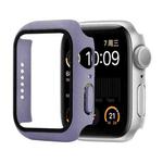 Shockproof PC+Tempered Glass Protective Case with Packed Carton For Apple Watch Series 6 & SE & 5 & 4 40mm(Lavender)
