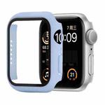Shockproof PC+Tempered Glass Protective Case with Packed Carton For Apple Watch Series 6 & SE & 5 & 4 40mm(Ice Sea Blue)