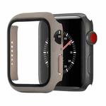Shockproof PC+Tempered Glass Protective Case with Packed Carton For Apple Watch Series 3 & 2 & 1 38mm(Khaki)