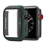 Shockproof PC+Tempered Glass Protective Case with Packed Carton For Apple Watch Series 3 & 2 & 1 38mm(Dark Green)