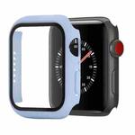 Shockproof PC+Tempered Glass Protective Case with Packed Carton For Apple Watch Series 3 & 2 & 1 38mm(Ice Sea Blue)