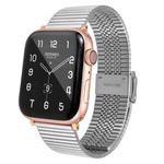 Multi-baht Steel Watch Band For Apple Watch Ultra 49mm / Series 8&7 45mm / SE 2&6&SE&5&4 44mm / 3&2&1 42mm(Silver)