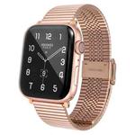 Multi-baht Steel Watch Band For Apple Watch Series 8&7 41mm / SE 2&6&SE&5&4 40mm / 3&2&1 38mm(Rose Gold)