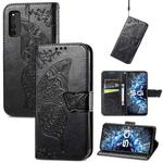 Butterfly Love Flowers Embossed Horizontal Flip Leather Case with Holder & Card Slots & Wallet & Lanyard For vivo IQOO Neo 3(Black)