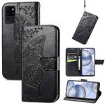 Butterfly Love Flowers Embossed Horizontal Flip Leather Case with Holder & Card Slots & Wallet & Lanyard For Oukitel C21(Black)