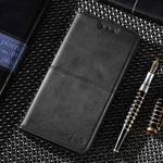For iPhone 13 Pro Max Cow Texture Magnetic Horizontal Flip Leather Case with Holder & Card Slots (Black)