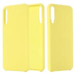 For Huawei Honor Play 3 Solid Color Liquid Silicone Dropproof Full Coverage Protective Case(Yellow)