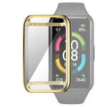 For Huawei Band 6 / 6 Pro / Honor Band 6 Full Coverage TPU Electroplating Protective Case Cover(Gold)