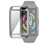 For Huawei Band 6 / 6 Pro / Honor Band 6 Full Coverage TPU Electroplating Protective Case Cover(Silver)