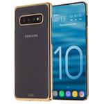 For Galaxy S10e GEBEI Shockproof  Plating PC Protective Case(Gold)