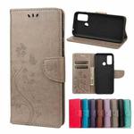 Butterfly Flower Pattern Horizontal Flip Leather Case with Holder & Card Slots & Wallet For Wiko Power U30(Grey)