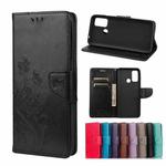 Butterfly Flower Pattern Horizontal Flip Leather Case with Holder & Card Slots & Wallet For Wiko Power U30(Black)