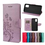 Butterfly Flower Pattern Horizontal Flip Leather Case with Holder & Card Slots & Wallet For Xiaomi Redmi 10(Light Purple)
