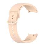 For Samung Galaxy Watch4 40mm / 44mm Silicone Flat Buckle Watch Band(Light Pink)
