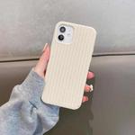 For iPhone 13 Herringbone Texture Silicone Protective Case(White)