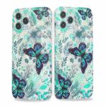 For iPhone 13 Pro Max Butterfly Shell Colorful Series Pattern IMD TPU Shockproof Case (Green)