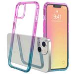 For iPhone 13 Sound Coversion Shockproof Gradient Acrylic Protective Case(Pink Blue)