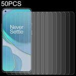 For OnePlus 8T / 8T+ 5G 50 PCS 0.26mm 9H 2.5D Tempered Glass Film