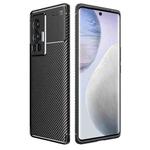 For vivo X70 Pro Carbon Fiber Texture Shockproof TPU Case(Black)