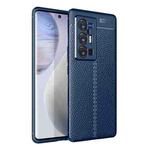 For vivo X70 Pro+ Litchi Texture TPU Shockproof Case(Blue)