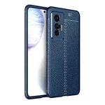 For vivo X70 Litchi Texture TPU Shockproof Case(Blue)