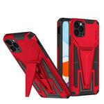 For iPhone 11 Pro Super V Armor PC + TPU Shockproof Case with Invisible Holder (Red)