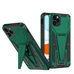 For iPhone 11 Pro Max Super V Armor PC + TPU Shockproof Case with Invisible Holder (Green)