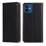 For iPhone 13 PU + TPU Gloss Oil Solid Color Magnetic Horizontal Flip Leather Case with Holder & Card Slot & Wallet(Black)