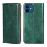 For iPhone 13 PU + TPU Gloss Oil Solid Color Magnetic Horizontal Flip Leather Case with Holder & Card Slot & Wallet(Green)
