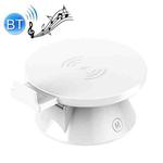 10W Multifunctional Universal Horizontal / Vertical Flash Charging Wireless Charger Bluetooth Speaker with USB Interface(White)