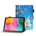 For Galaxy Tab A 8.0 (2019) T290 3D Embossing Pattern Horizontal Flip Leather Case with Holder & Card Slots & Wallet(Blue Butterfly)