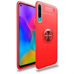 For Huawei Honor 20 Lite lenuo Shockproof TPU Protective Case with Invisible Holder(Red)