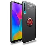 For Huawei Honor 20 Lite lenuo Shockproof TPU Protective Case with Invisible Holder(Black Red)