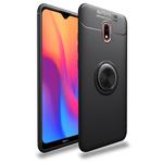 For Xiaomi Redmi 8A lenuo Shockproof TPU Protective Case with Invisible Holder(Black)
