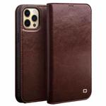 For iPhone 13 QIALINO Horizontal Flip Leather Case with Holder & Card Slots & Wallet Pro(Brown)