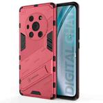 For Honor Magic3 Pro Punk Armor 2 in 1 PC + TPU Shockproof Case with Invisible Holder(Light Blue)