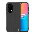 For Huawei P50 NILLKIN 3D Textured Nylon Fiber TPU Case(Black)