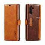 For Galaxy Note 10 LC.IMEEKE LC-001 Series PU + TPU Color Matching Frosted Horizontal Flip Leather Case with Holder & Card Slot(Brown)