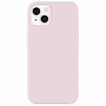 Fully Wrapped Shockproof Silicone Protective Case For iPhone 13(Pink White)