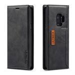 For Galaxy S9 LC.IMEEKE LC-001 Series PU + TPU Color Matching Frosted Horizontal Flip Leather Case with Holder & Card Slot(Black)