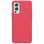 For OnePlus Nord 2 5G NILLKIN Frosted Concave-convex Texture PC Case(Red)