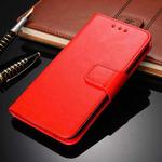 For iPhone 13 Crystal Texture Horizontal Flip Leather Case with Holder & Card Slots & Wallet(Red)