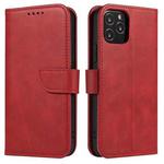 For iPhone 13 Pro Max Calf Texture Buckle Horizontal Flip Leather Case with Holder & Card Slots & Wallet (Red)